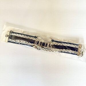 Love Dallas Cowboys Bracelet with Silver Accents